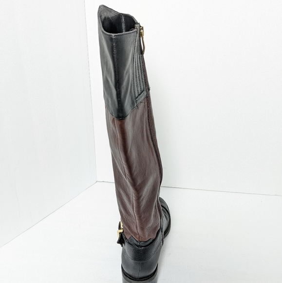 Vince Camuto two tone leather boots - Picture 3 of 16